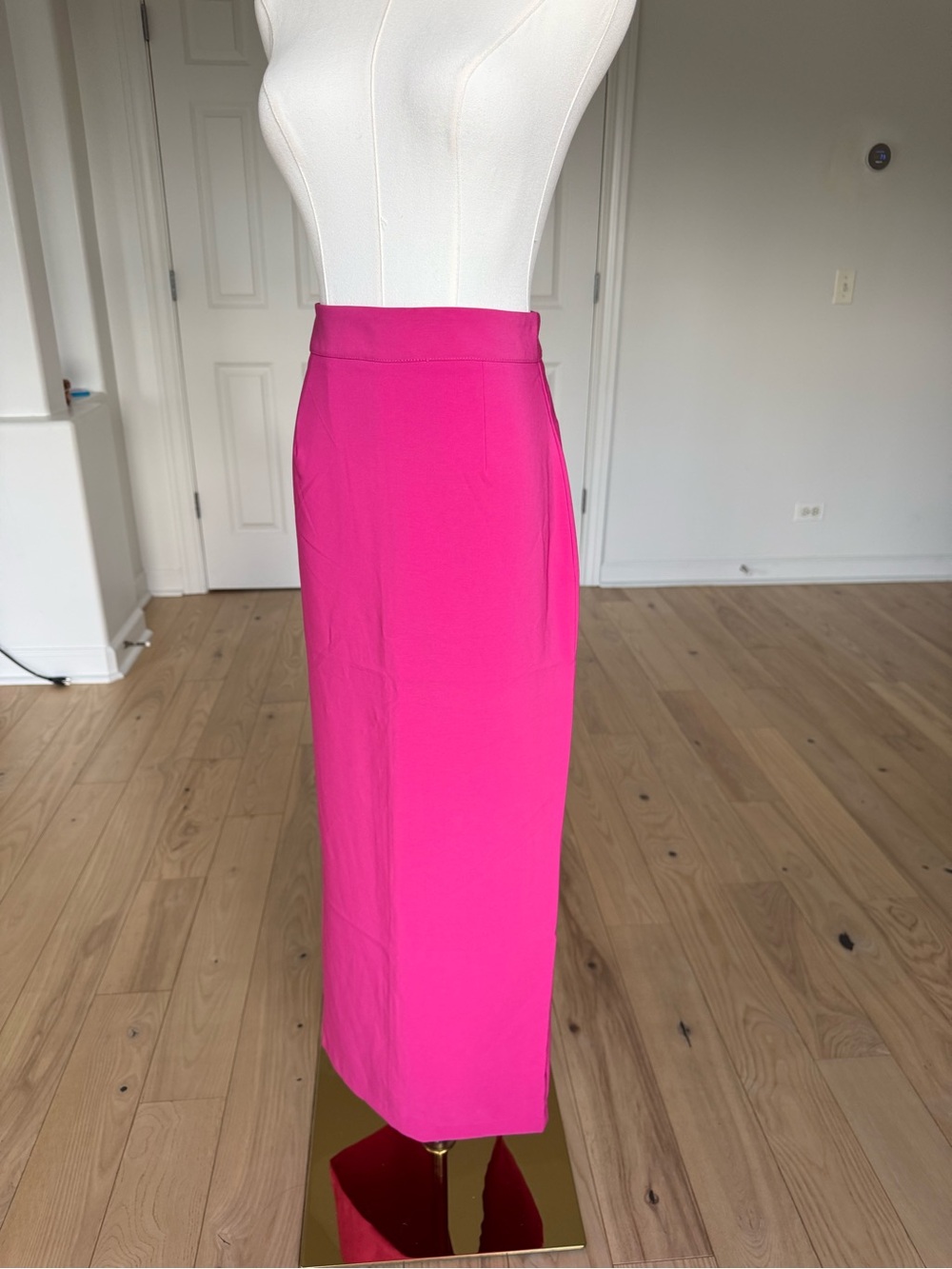 Forever 21 Hot Pink Longline Pencil Skirt